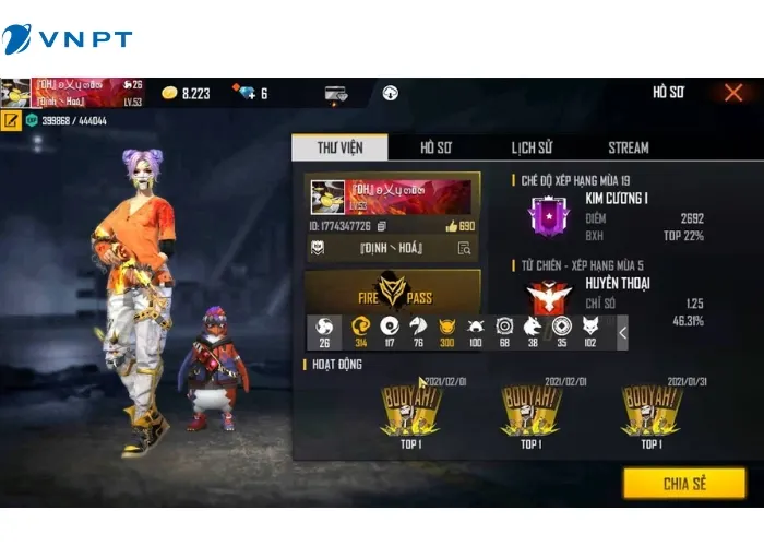 tặng Acc Free Fire Miễn Phí (5)